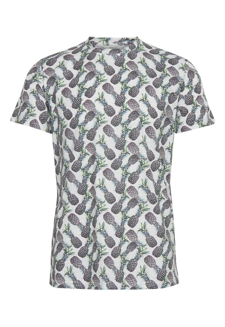 Tricou barbati,  maneca scurta, bumbac, unica, Gri