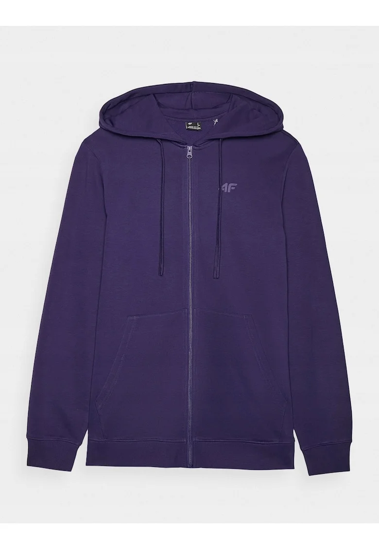 Hanorac Bleumarin Barbati  Fermoar, Regular Sport - 65487