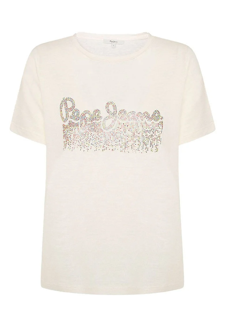 Tricou dama,  maneca scurta, alb,