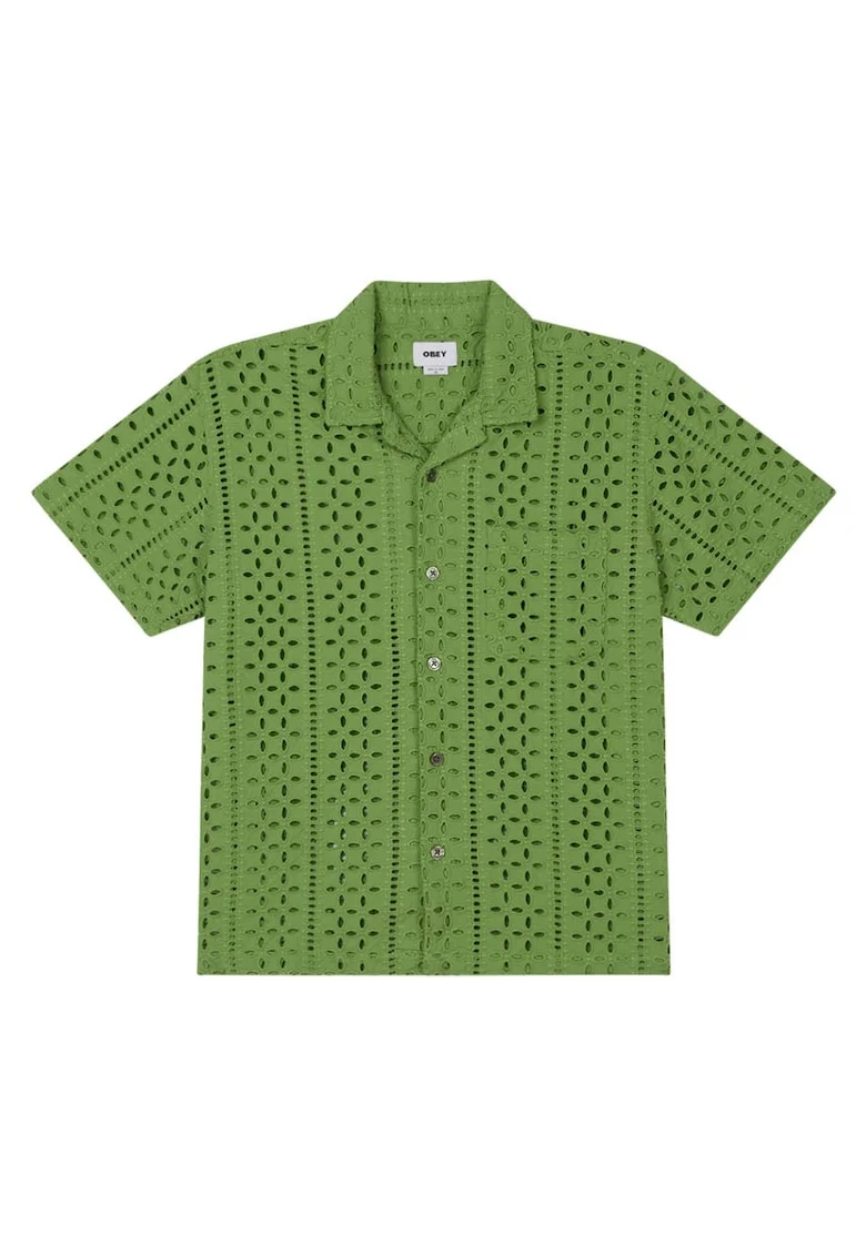Camasa barbati,  Ayers, bumbac, verde