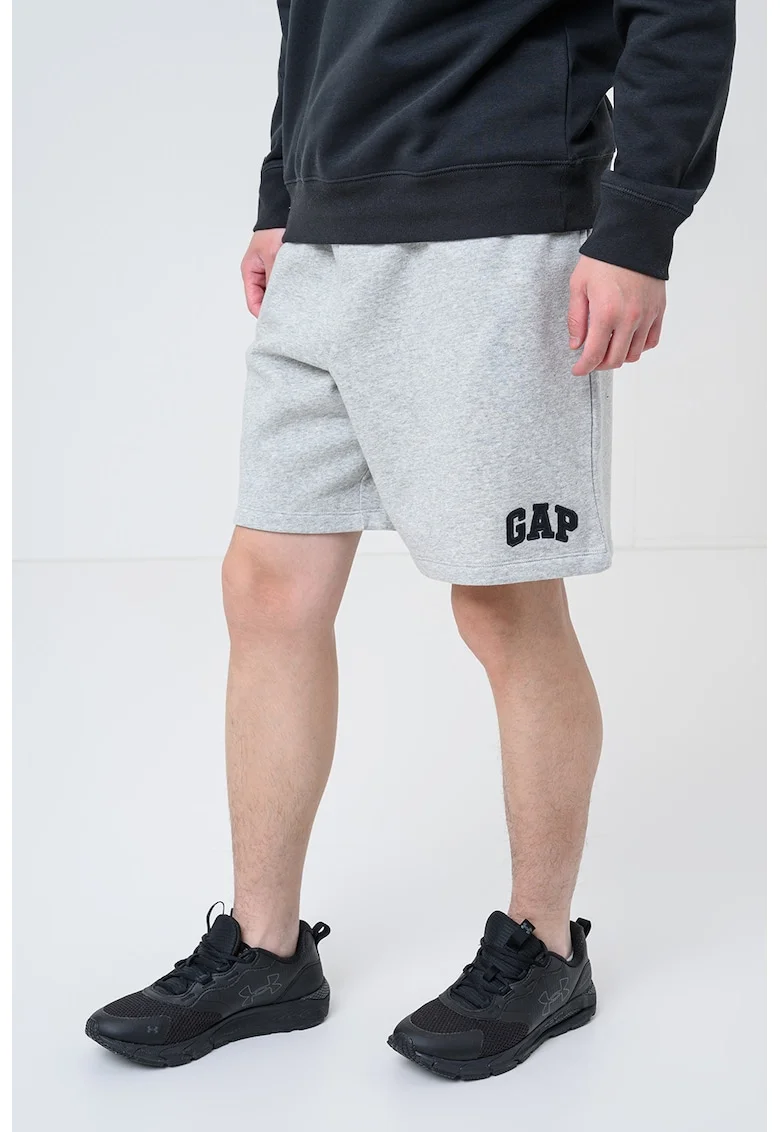 Pantaloni de trening cu croiala relaxed fit, Gri melange