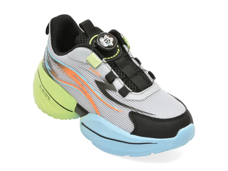 Pantofi sport SELECTION KIDS gri, W616, din material textil