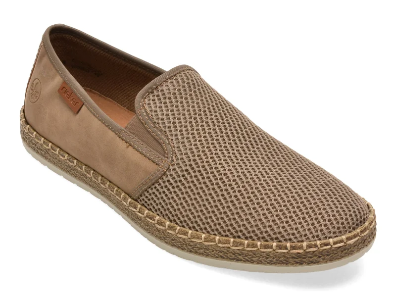 Pantofi RIEKER gri, B5265, din material textil