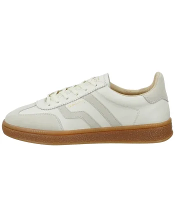 Pantofi sport Cuzima de piele cu garnituri de piele intoarsa, Alb