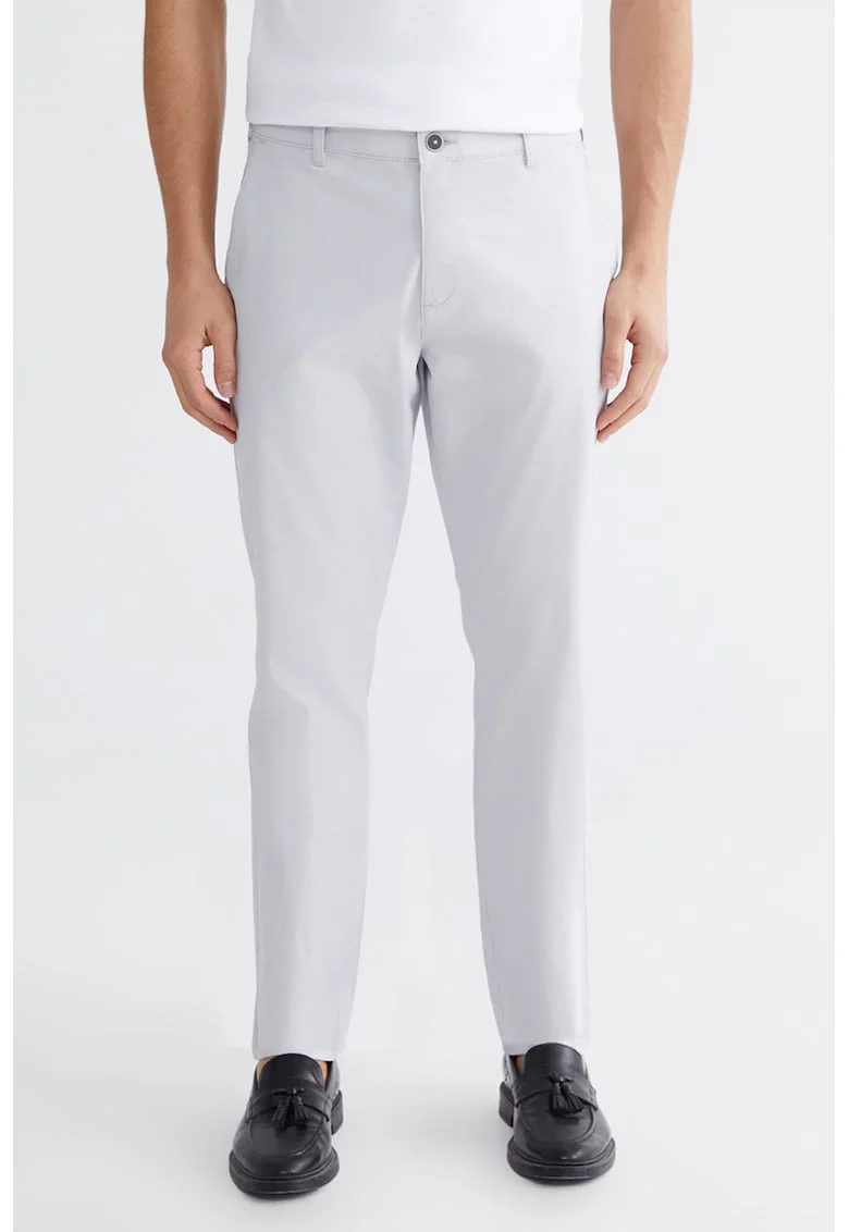 Pantaloni chino slim fit, Gri deschis