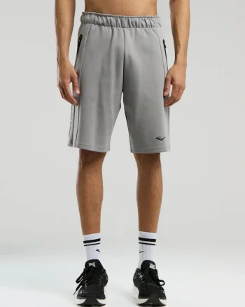 Pantaloni scurti cu buzunare laterale, Gri deschis, Gri