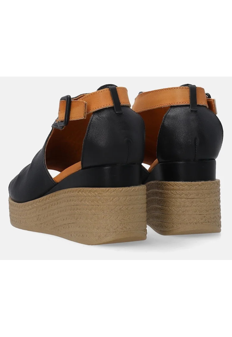 Sandale cu catarama cu talpa wedge
