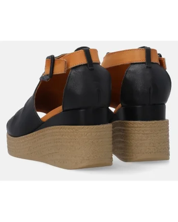 Sandale cu catarama cu talpa wedge