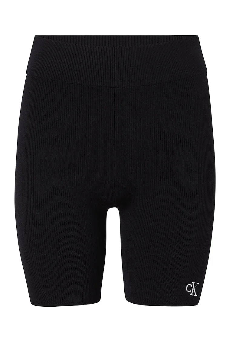 Colanti biker scurti, din lyocell, Negru