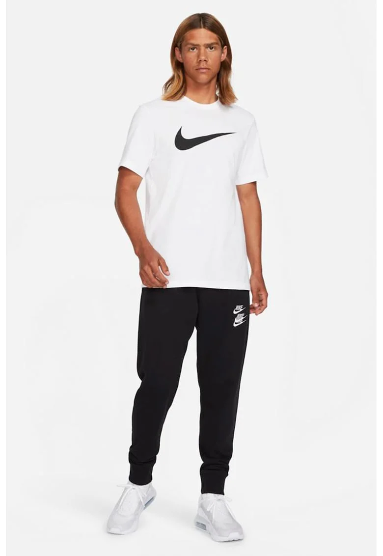 Tricou cu imprimeu logo Sportswear Swoosh, Alb