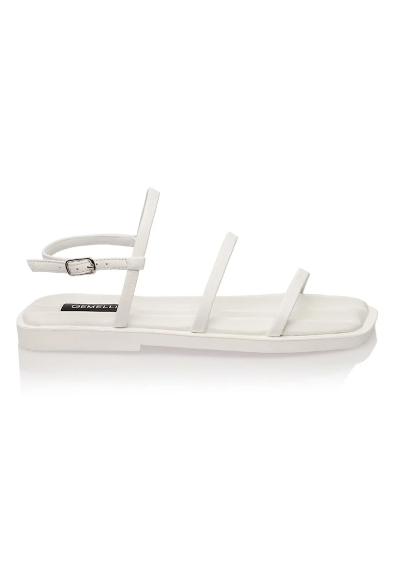 Sandale slingback din piele Gladiator