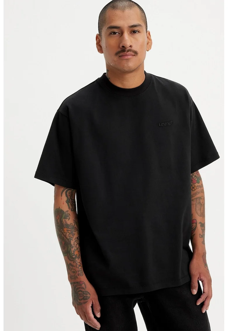 Tricou lejer din bumbac Red Tab™, Negru
