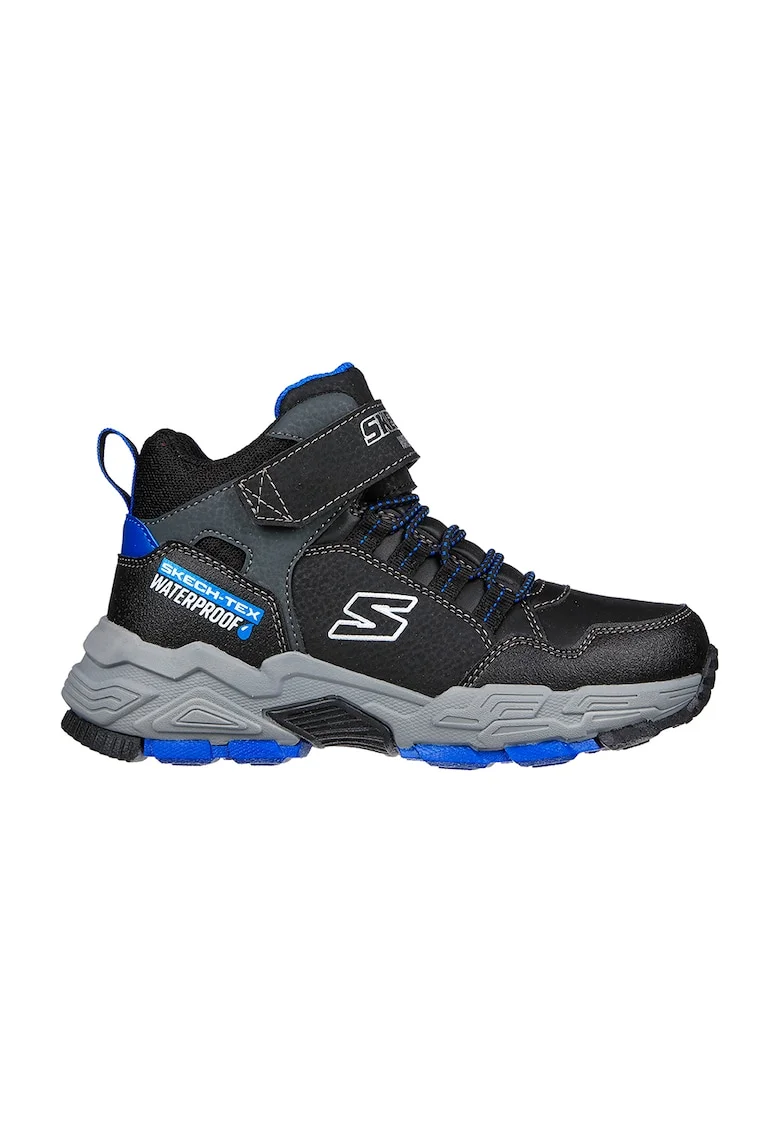 Pantofi sport mid-high impermeabili Drollix-Ventureru, Negru/Gri/Albastru royal