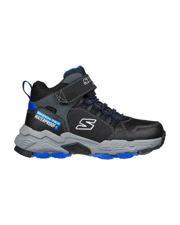 Pantofi sport mid-high impermeabili Drollix-Ventureru, Negru/Gri/Albastru royal