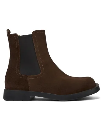 Ghete Chelsea de piele 1641, Maro inchis