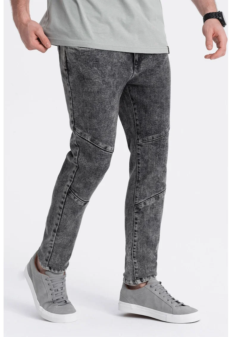 Blugi slim fit cu buzunare, Gri