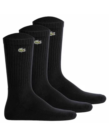 Set de sosete lungi unisex cu logo - 3 perechi, Negru