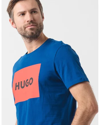 Tricou regular fit cu imprimeu logo Dulive, Albastru