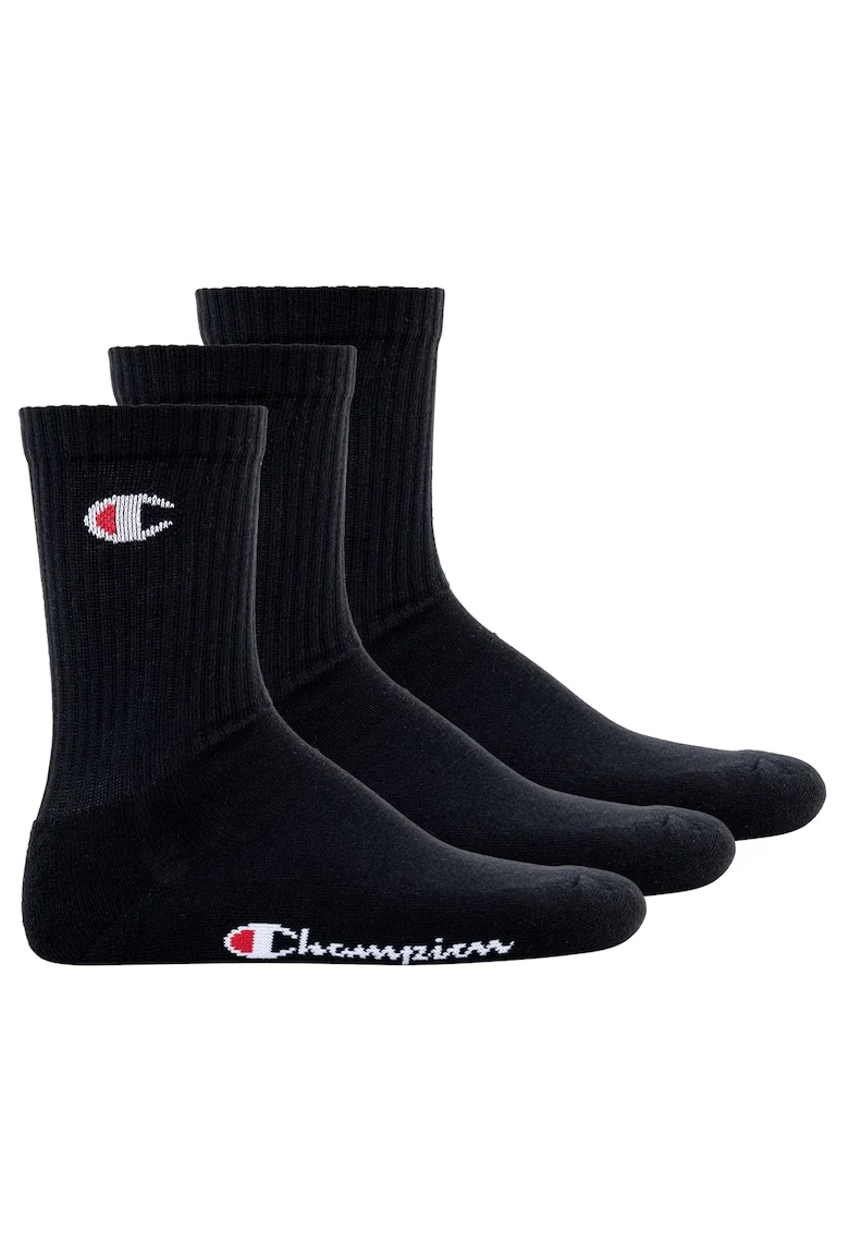 Set de sosete lungi unisex - 3 perechi, Negru