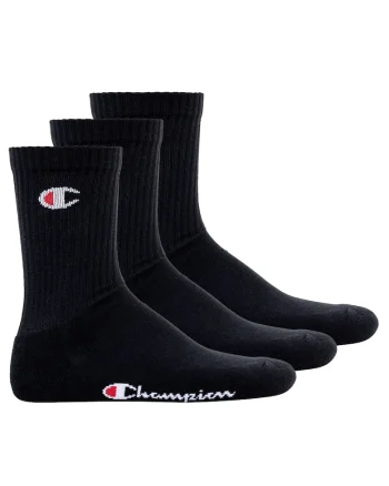 Set de sosete lungi unisex - 3 perechi, Negru