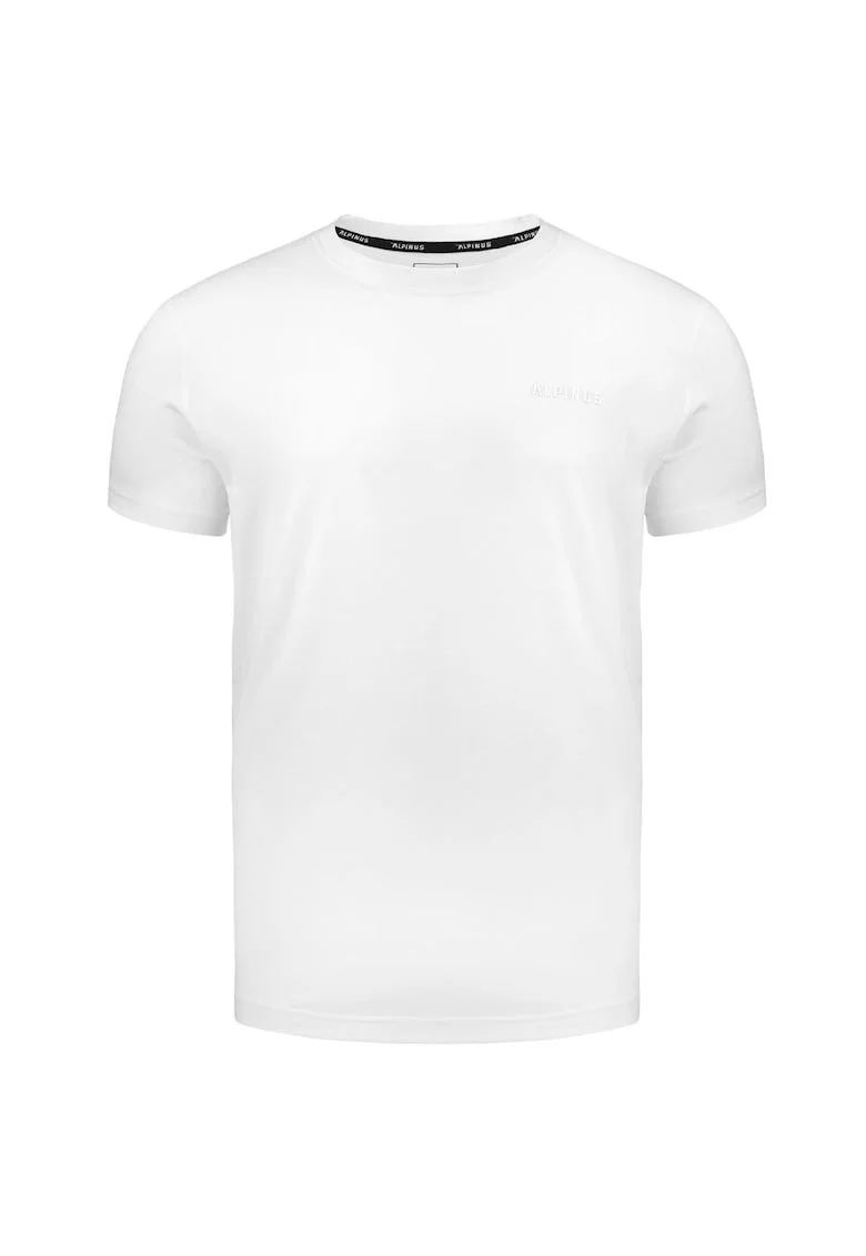 Tricou barbati Como,  Bumbac, Alb, Alb