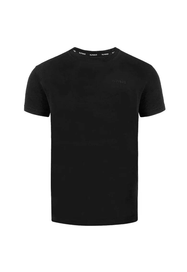 Tricou barbati Como,  Bumbac, Negru, Negru