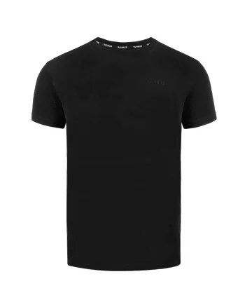 Tricou barbati Como,  Bumbac, Negru, Negru