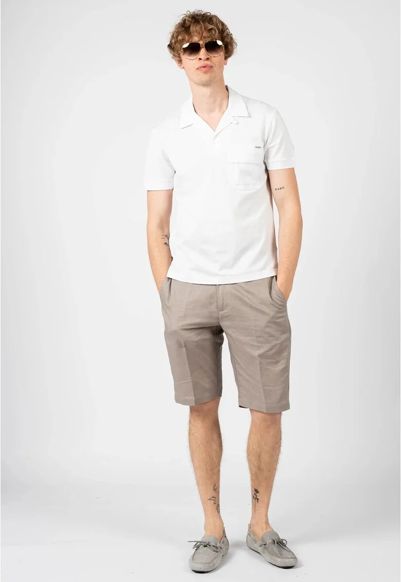 Tricou polo cu buzunar aplicat,