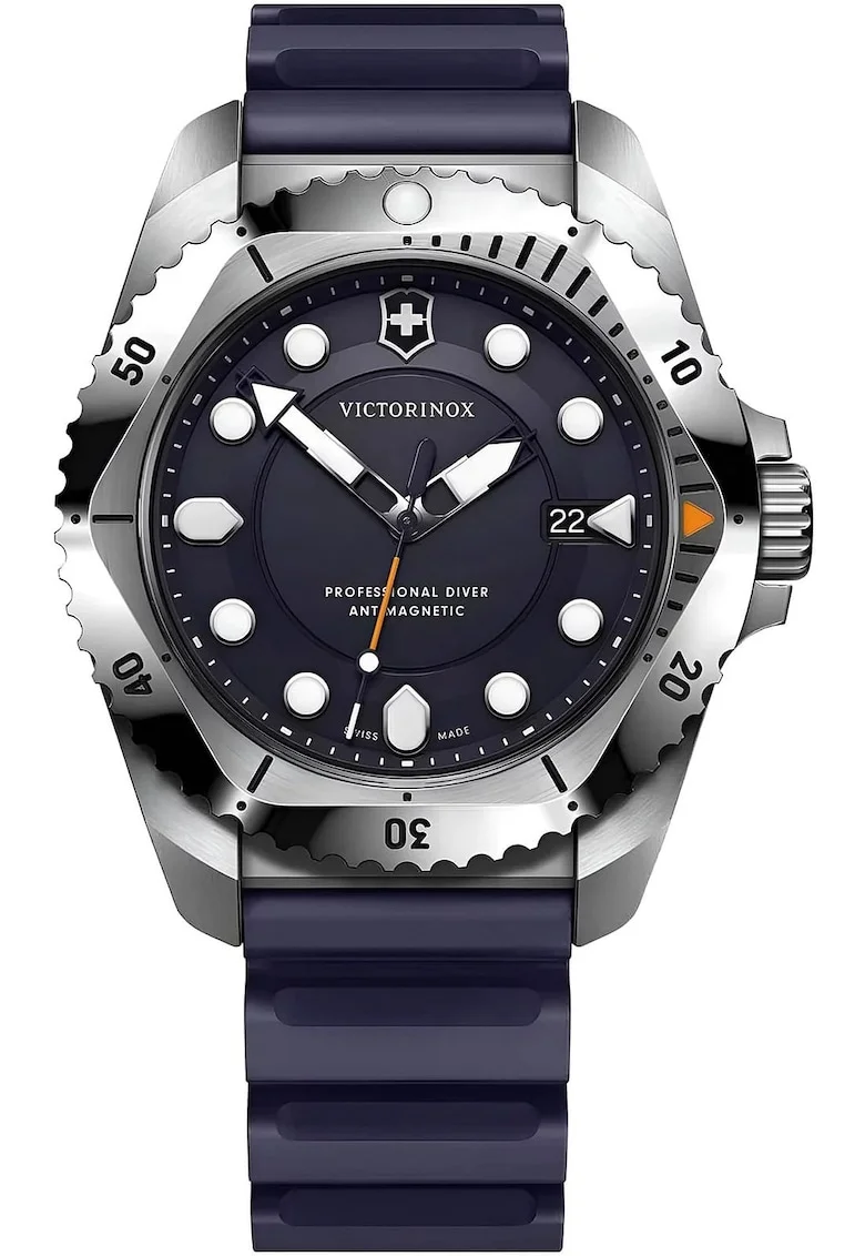 Ceas barbatesc,  Dive Pro Quartz, inox/cauciuc, rezistent la apa, 30 atm, Quartz