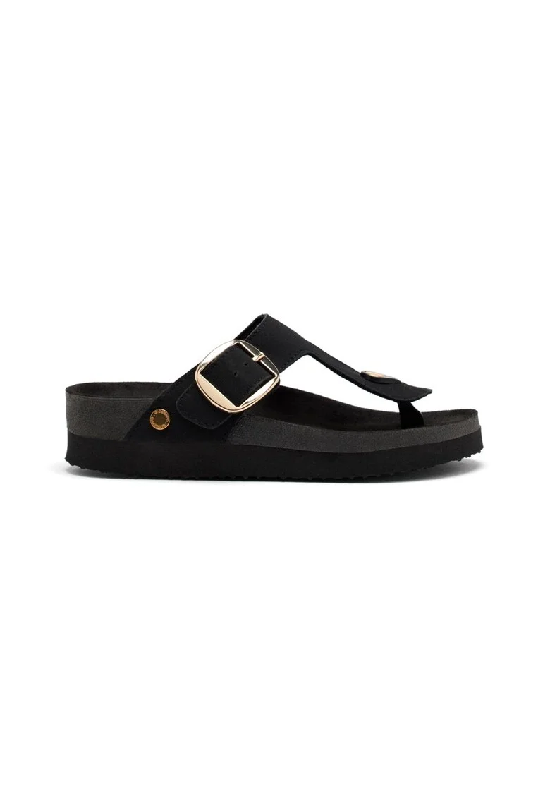 Sandale cu talpa wedge Weare, Negru