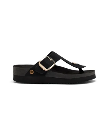 Sandale cu talpa wedge Weare, Negru