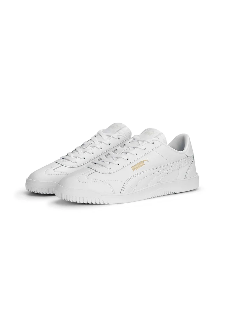 Pantofi sport de piele si piele ecologica Club, Alb optic