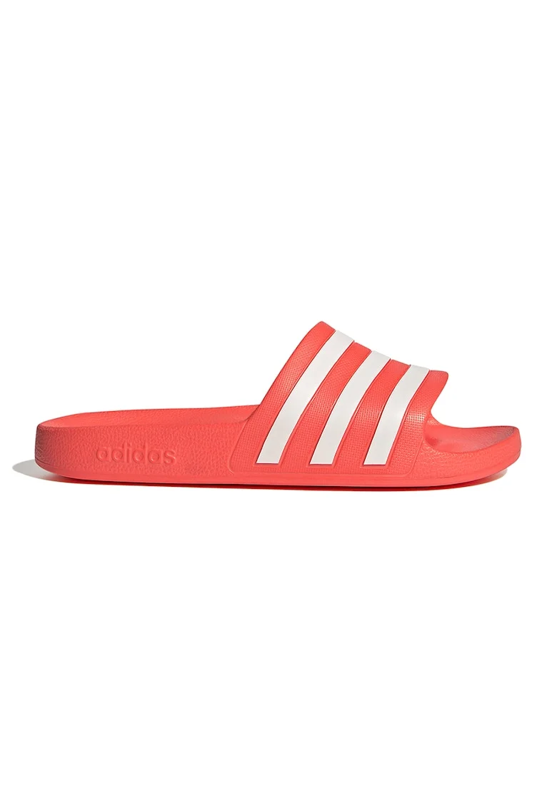 Papuci din cauciuc Adilette Aqua, Alb/Portocaliu mandarina
