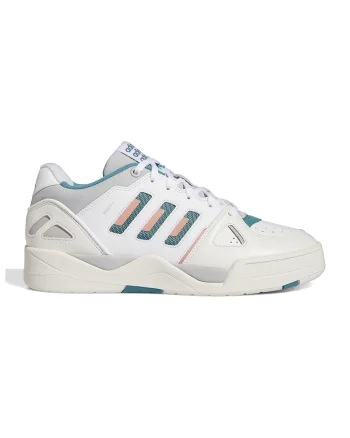 Pantofi sport low-cut din piele ecologica City, Alb/Verde