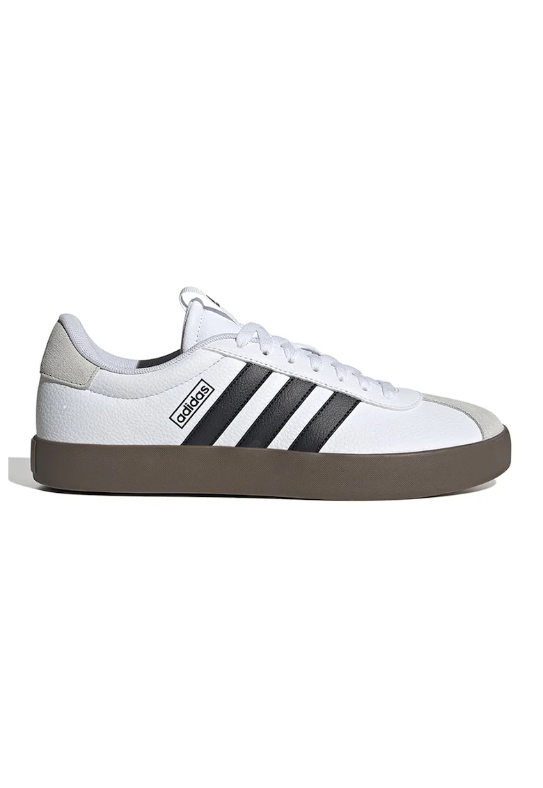 Pantofi sport VL Court 3.0 de piele, Alb/Negru
