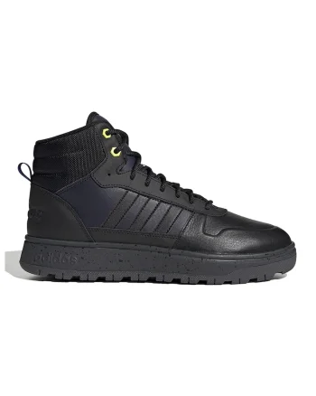 Pantofi sport cu segmente de piele Frozetic, Negru/Albastru ultramarin