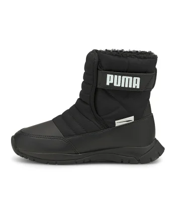 Ghete impermeabile cu inchidere velcro Nieve, Alb/Negru