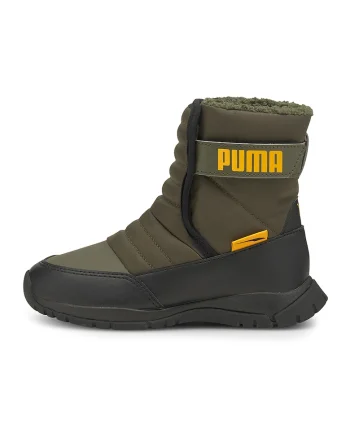 Ghete impermeabile cu inchidere velcro Nieve, Negru/Kaki