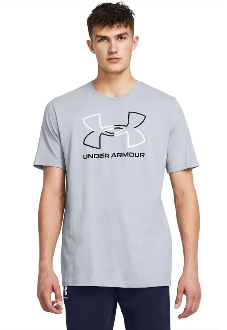 Tricou cu imprimeu logo Foundation, Gri deschis