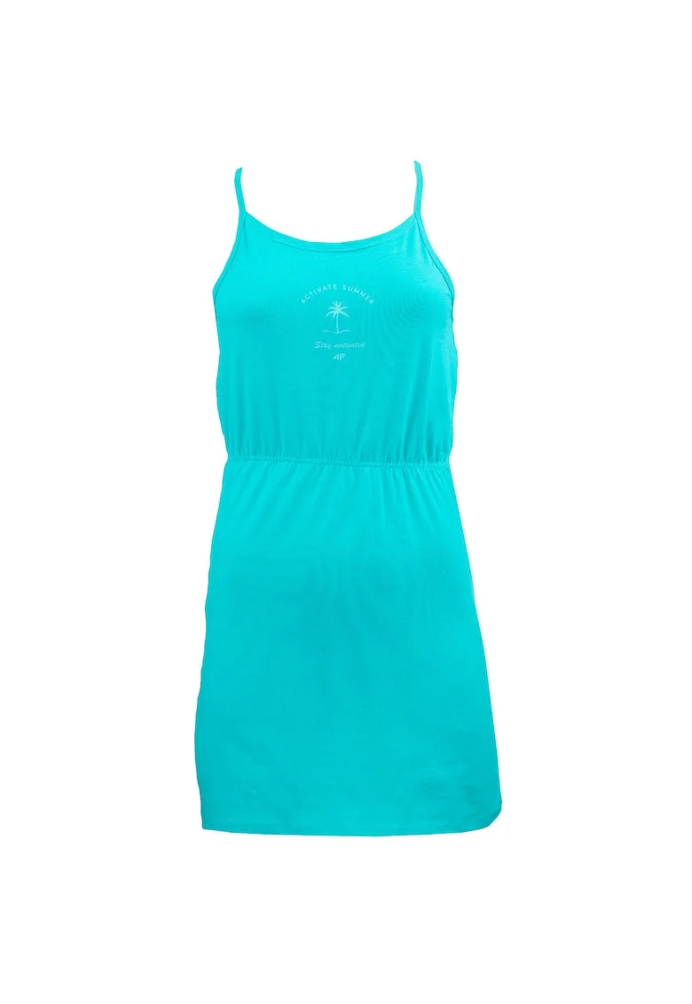 Rochie de fete  Bumbac/Elastan, Turcoaz, Albastru