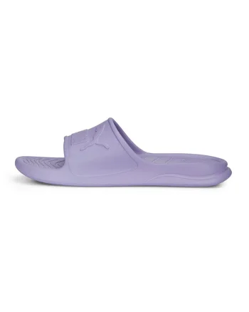 Papuci unisex cu logo in relief Popcat 20, Violet deschis