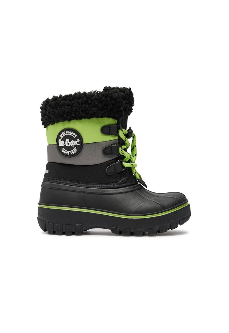 Cizme copii,  22600, Sintetic, Verde, Negru