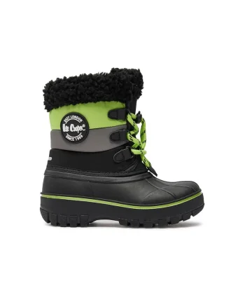 Cizme copii,  22600, Sintetic, Verde, Negru