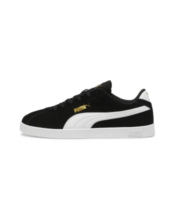 Pantofi sport Club II Intense unisex de piele intoarsa, Alb/Negru