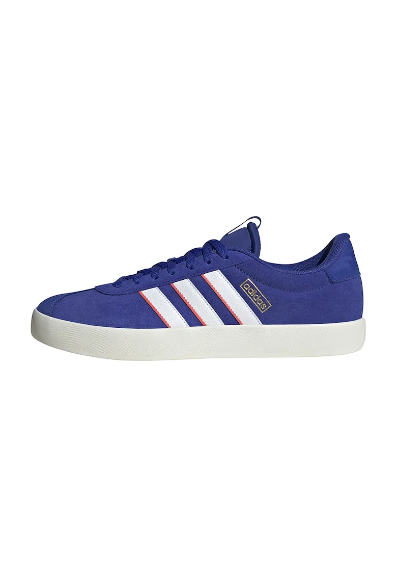 Pantofi sport din piele intoarsa VL Court 3.0, Alb/Albastru indigo