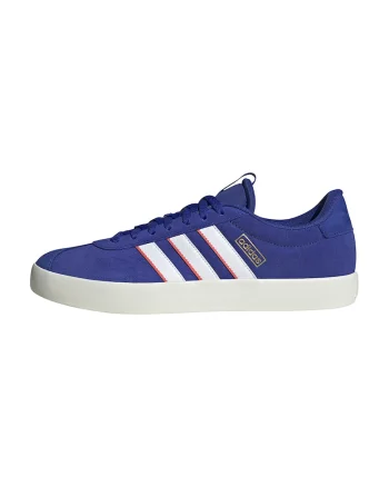 Pantofi sport din piele intoarsa VL Court 3.0, Alb/Albastru indigo
