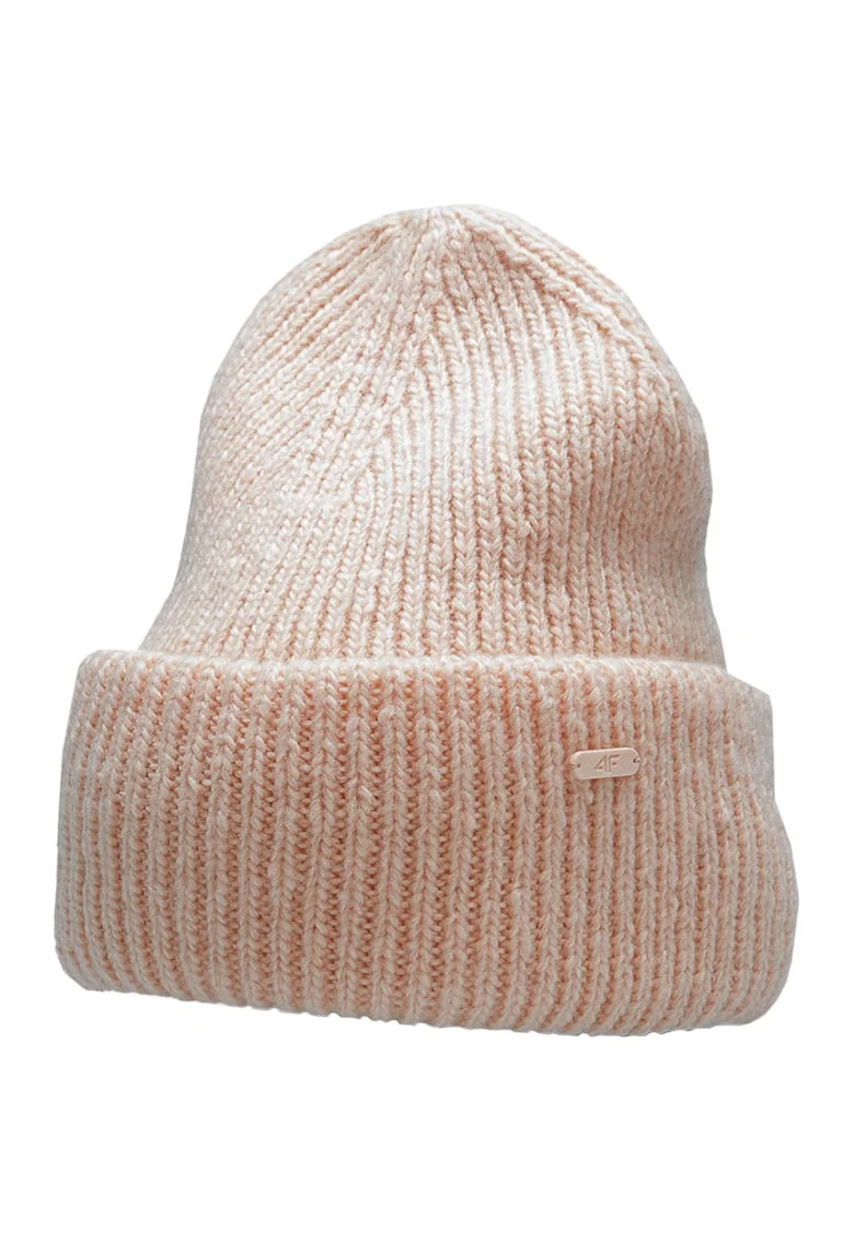 Caciula  pentru femei, structura in dungi, margine pliata, S/M, 50-58cm