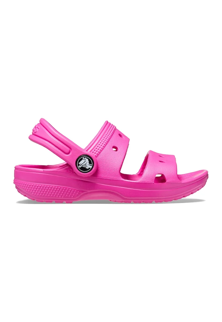 Sandale slingback cu model uni, Roz