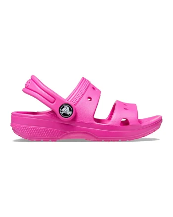 Sandale slingback cu model uni, Roz
