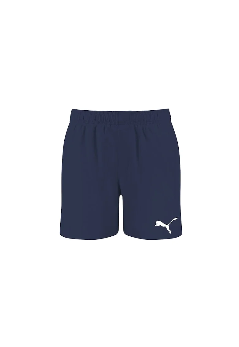 Pantaloni scurti de baie cu logo, Bleumarin